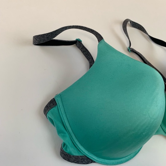 Victoria’s Secret 32D Uplift Semi Demi Green Gray - Picture 6 of 8